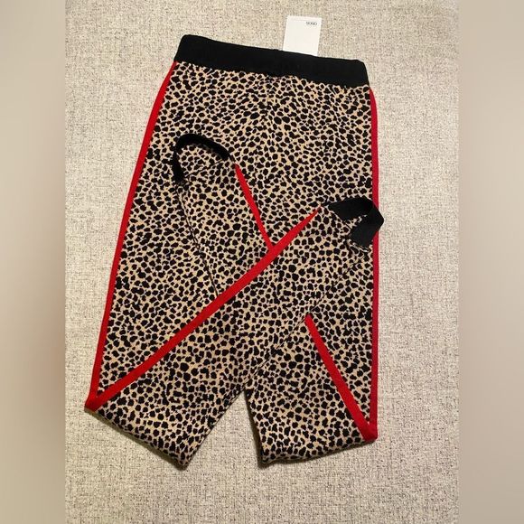 NWT ASOS Leopard Knitted Stirrup Leggings Womens 2 - Picture 10 of 12